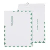 Staples First Class EasyClose Catalog Envelopes, 10" x 13", White with Green Diamond Border, 100/Box (SPL486930)* Catalog