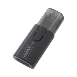 Staples 8GB USB 2.0 Type A Flash Drive, Black, 5/Pack (28194)* Usb Flash Drives