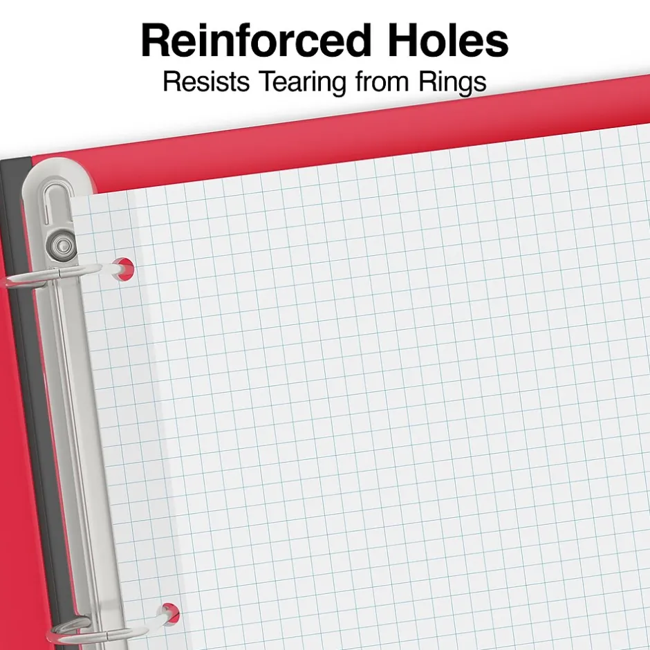 Staples Graph Ruled Filler Paper, 8.5" x 11", White, 100 Sheets/Pack (TR25549) Hot