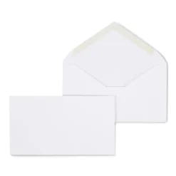 Staples Gummed #6 Business Envelopes, 3 5/8" x 6 1/2", White, 500/Box (187005N)* Security Tinted