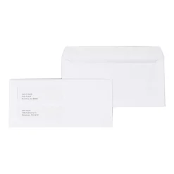 Staples Gummed Business Envelopes, 4 3/16" x 9", White, 1000/Box (381911/17045)* Business