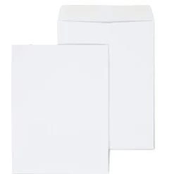 Staples Gummed Catalog Envelopes, 9"L x 12"H, White, 100/Box (50264/47286N)* Catalog