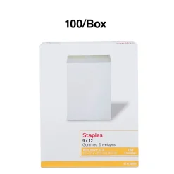 Staples Gummed Catalog Envelopes, 9