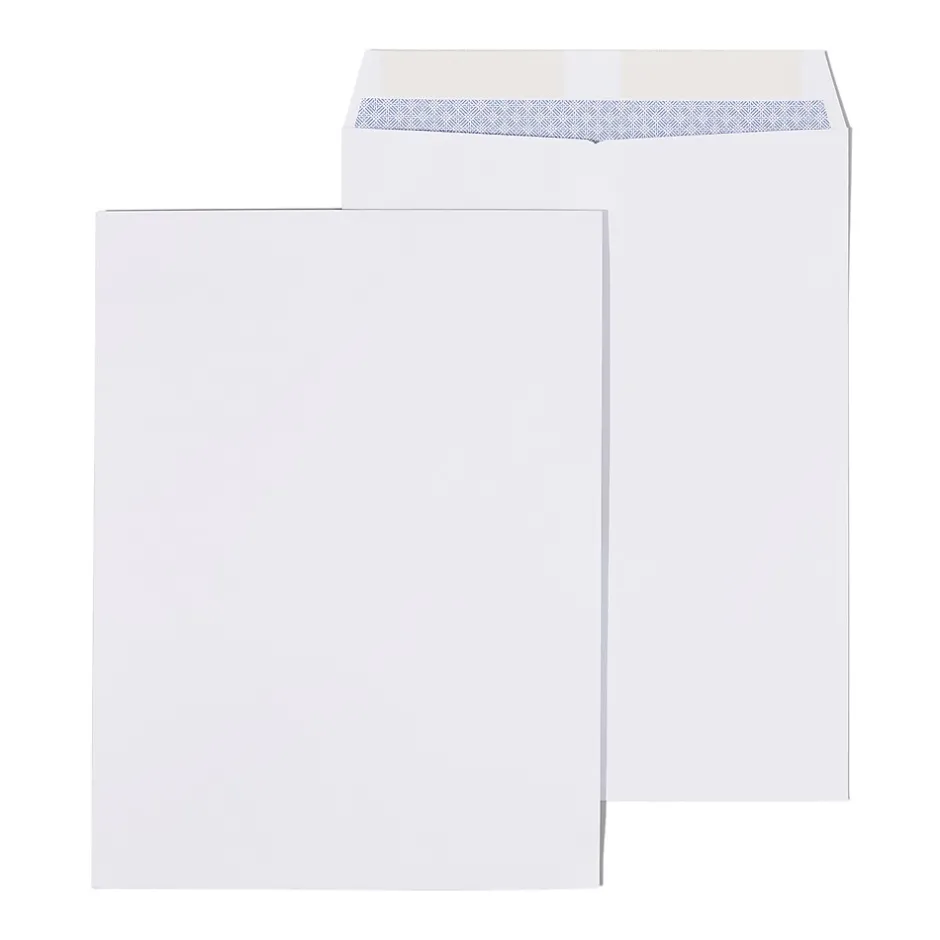 Staples Gummed Catalog Envelopes, 9" x 12", White, 25/Pack (ST579712N-CC)* Security Tinted