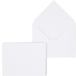 Staples Gummed Invitation Envelopes, 5 3/4" x 4 3/8", White, 250/Box (266767N)* Business