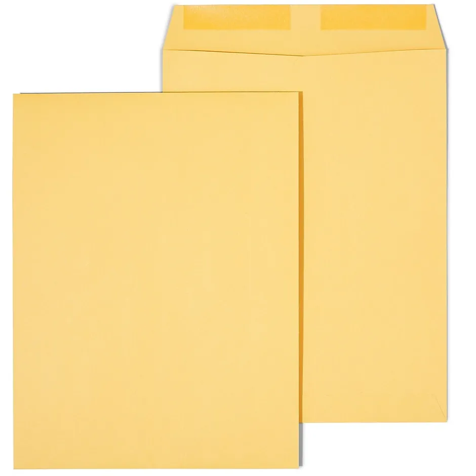 Staples Gummed Kraft Catalog Envelopes, 10"L x 13"H, Brown, 250/Box (486946/17033)* Catalog