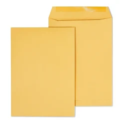 Staples Gummed Kraft Catalog Envelopes, 7.5"L x 10.5"H, Brown, 100/Box (534719/17095)* Catalog
