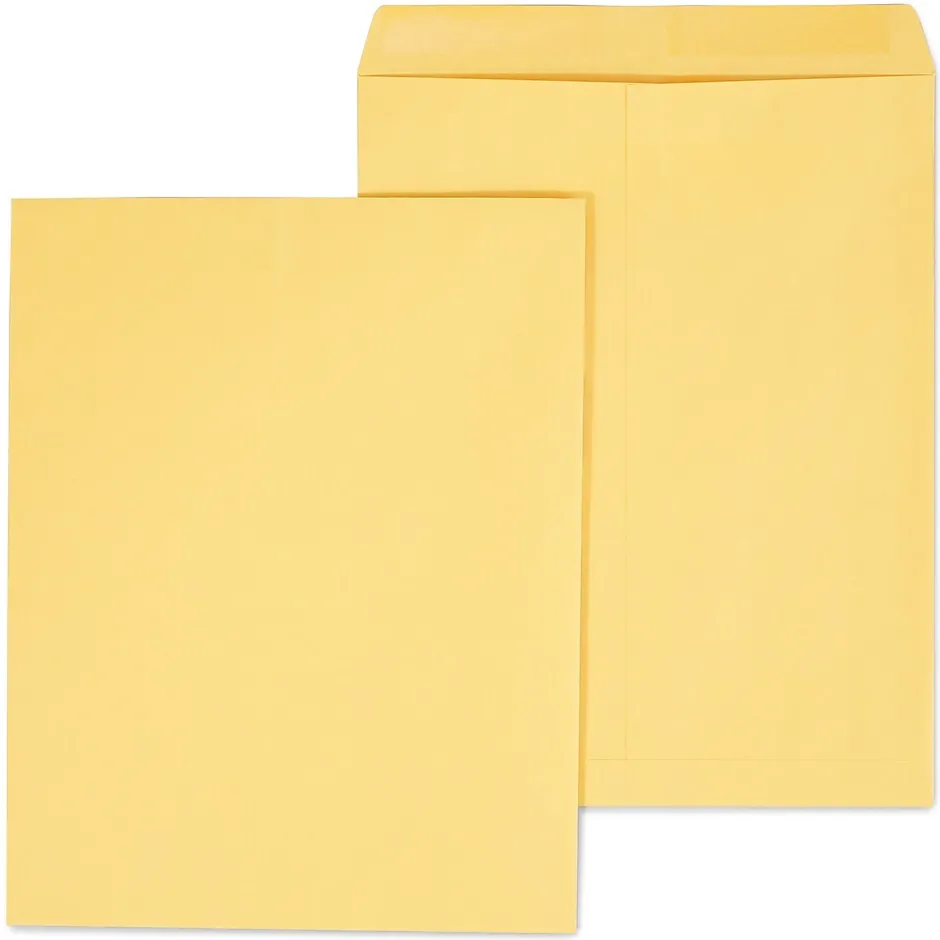 Staples Gummed Kraft Catalog Envelopes, 11.5" x 14.5", Brown, 100/Box (SPL534776)* Catalog