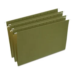 Staples Hanging File Folder, Stright Cut, Legal Size, Standard Green, 25/Box (ST521252/521252) New
