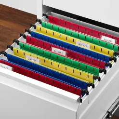 Staples ® Hanging File Folder, 5-Tab, Letter Size, Assorted, 20/Box (ST13324/TR13324) Clearance