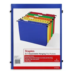 Staples ® Hanging File Folder, 3.5
