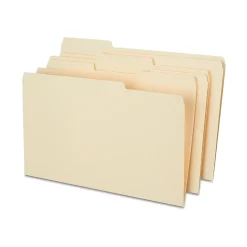 Staples Heavy Duty File Folder, 1/3-Cut Tab, Legal Size, Manila, 50/Box (ST18362-CC) Hot