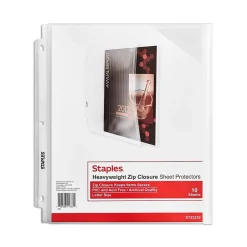 Staples Heavyweight Sheet Protector, 8.5" x 11", Clear, 10/Pack (23259) Outlet
