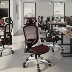 Outlet Hyken Ergonomic Mesh Swivel Task Chair, Maroon (UN59462) Office Chairs