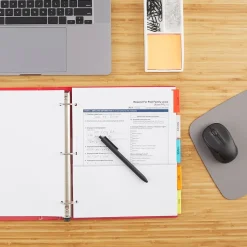 Staples Insertable Paper Dividers, 5-Tab, Assorted Colors (13496/11270) Best