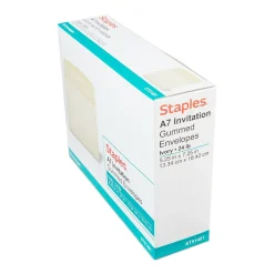 Staples Invitation Envelope, Ivory, 50/Box (51491-US)* Business