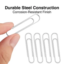 Staples Jumbo Paper Clips, Silver, 1000 Clips/Pack, 10/Pack(A7026606/72577) Discount