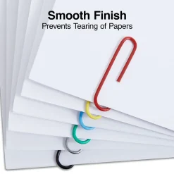 Staples Jumbo Paper Clips, Assorted Colors, 500 Clips/Pack (ST40653/40653) Hot