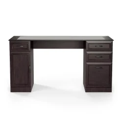 Best Kendall Park 58.5"W Double Pedestal Desk, Cherry (52105) Computer Desks