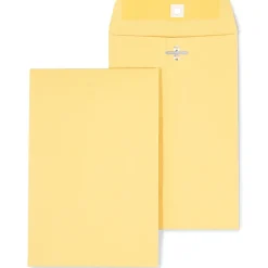 Staples Kraft Clasp & Moistenable Glue Catalog Envelopes, 6" x 9", Brown, 100/Box (ST186999-CC)* Catalog