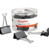 Staples Large Binder Clips, 1" Capacity, Black, 12 Clips/Pack (10669-CC) Online