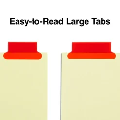 Staples Large Tab Insertable Dividers, 5-Tab, Assorted Colors (13485/11109) Clearance