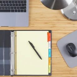 Staples Large Tab Insertable Dividers, 5-Tab, Assorted Colors (13485/11109) Clearance