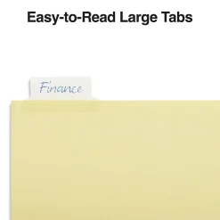 Staples Large Tab Insertable Paper Divider, 8 Tabs, Buff with Clear Tabs, 1 Set (18934/11112) Hot