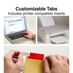 Staples Large Tab Insertable Dividers, 5-Tab, Assorted Colors, 4/Pack (13515/14481) Outlet