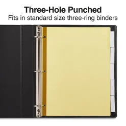 Staples Large Tab Insertable Dividers, 5-Tab, Clear, 4/Pack (13514/14480) Best