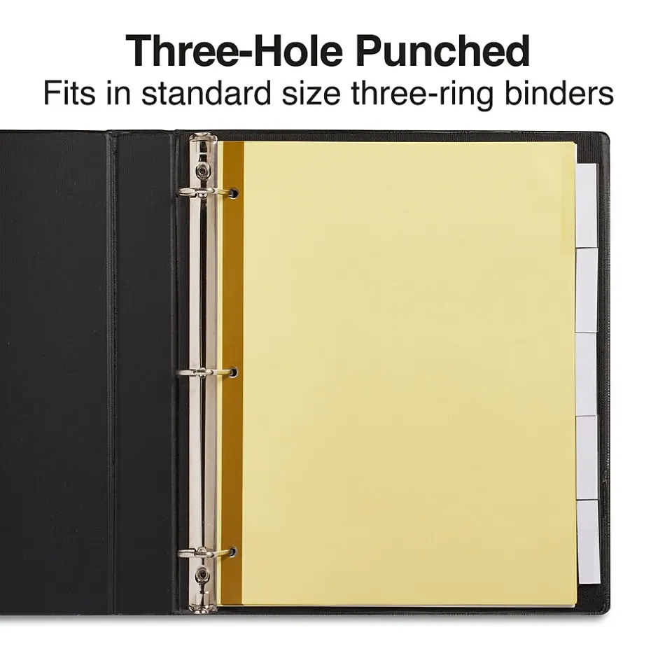 Staples Large Tab Insertable Dividers, 5-Tab, Clear, 4/Pack (13514/14480) Best