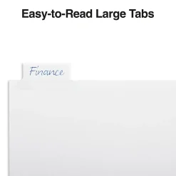 Staples Large Tab Insertable Dividers, 8-Tab, Clear (18935/11124) Hot