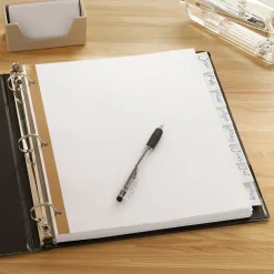 Staples Large Tab Insertable Dividers, 8-Tab, Clear (18935/11124) Hot