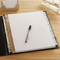 Staples Large Tab Insertable Dividers, 5-Tab, Clear (13491/11122) Online