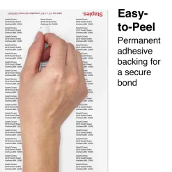 Staples Laser/Inkjet Address Labels, 1/2