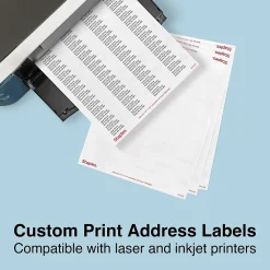 Staples Laser/Inkjet Address Labels, 1/2