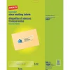 Staples Laser/Inkjet Address Labels, 1" x 4", Clear, 20 Labels/Sheet, 50 Sheets/Box, 1000 Labels/Box (18082)* Address Labels