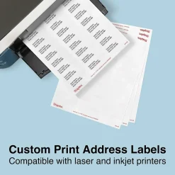 Staples Laser/Inkjet Address Labels, 1 X 2 5/8