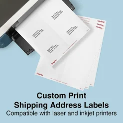 Staples Laser/Inkjet Shipping Labels, 3-1/3