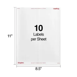 Staples Laser/Inkjet Shipping Labels, 2