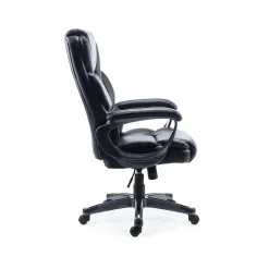 New Mcallum Ergonomic Bonded Leather Swivel Manager Chair, (51473) Office Chairs