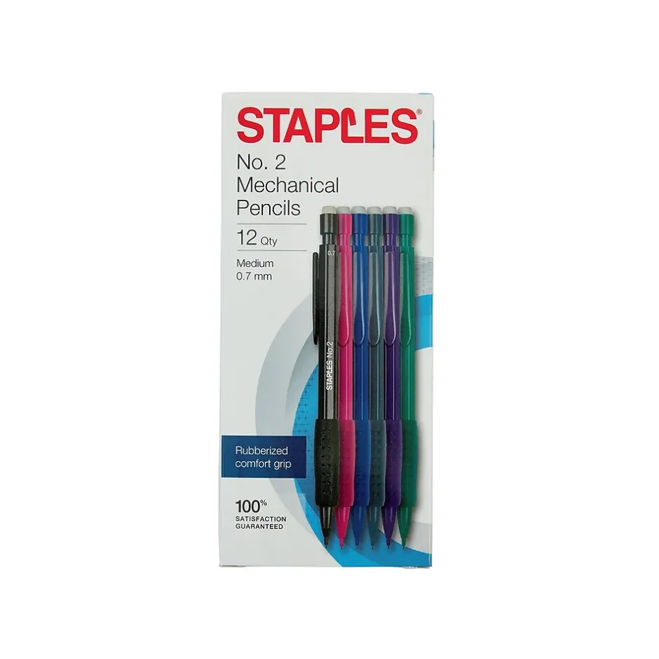Staples ® Mechanical Pencil, 0.7mm, #2 Medium Lead, Dozen (29082-CC) Hot