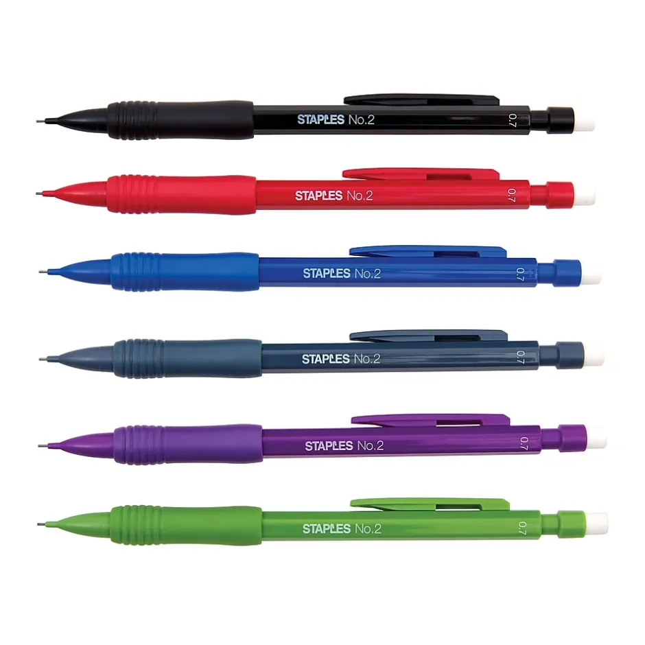Staples ® Mechanical Pencil, 0.7mm, #2 Medium Lead, Dozen (29082-CC) Hot