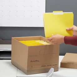 Staples Medium Duty File Box, Lift Off Lid, Letter/Legal, Brown/Gray, 12/Carton (TR59213) Online