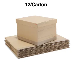 Staples Medium Duty File Box, Lift Off Lid, Letter/Legal, Brown/Gray, 12/Carton (TR59213) Online