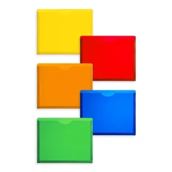 Staples Moisture Resistant File Pockets, Letter Size, Assorted Colors, 10/Pack (TR18372) Sale