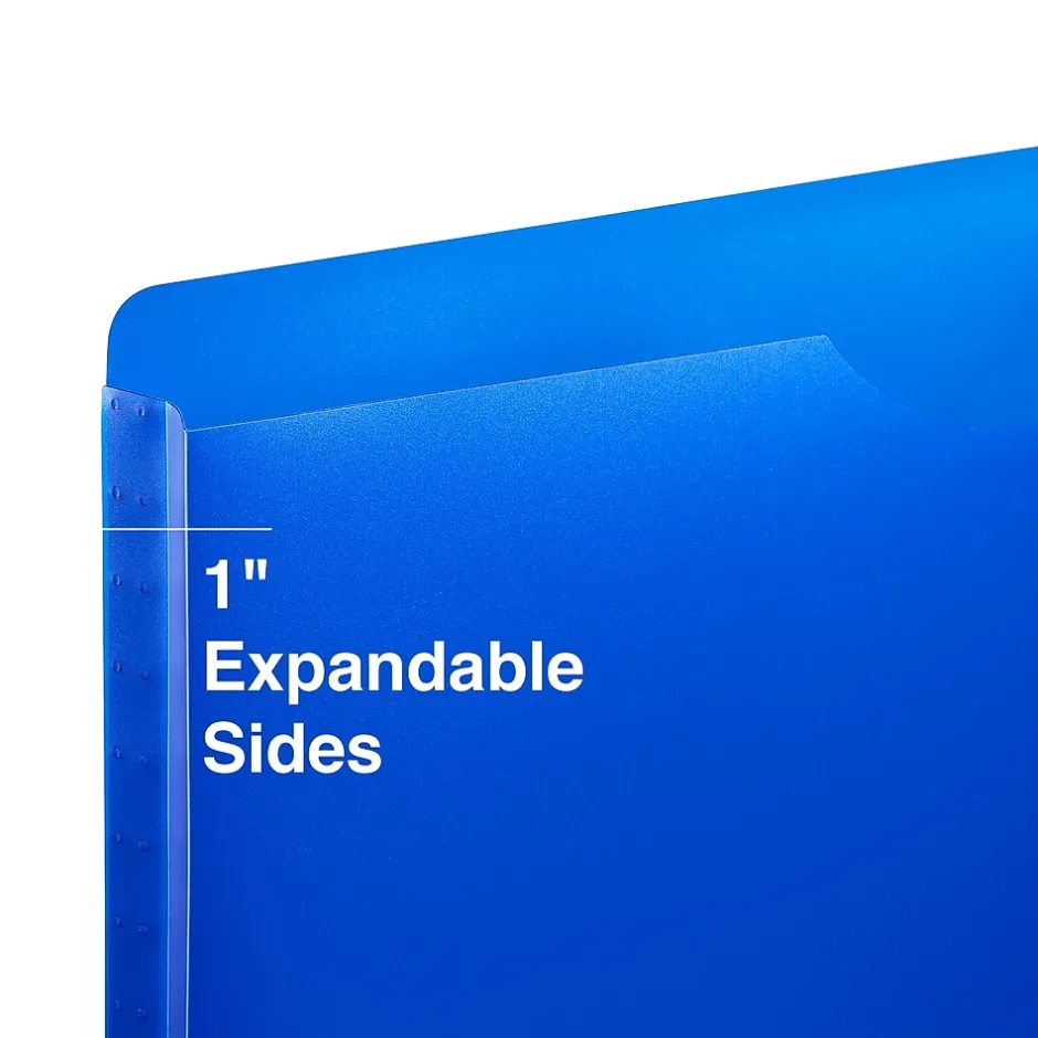 Staples Moisture Resistant File Pockets, Letter Size, Assorted Colors, 10/Pack (TR18372) Sale