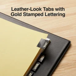 Staples Monthly Pre-Printed Monthly Paper Divider, Jan-Dec, Buff with Black Tabs, 1 Set (13551/11484) Hot