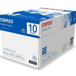 Sale Multiuse Copy Paper, 8.5" x 11", 20 lbs., 94 Brightness, 500 Sheets/Ream, 10 Reams/Carton (20472) Copy Paper