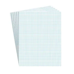 Staples ® Notepads, 8.5" x 11", Graph Ruled, White, 50 Sheets/Pad, 6 Pads/Pack (ST57332) Hot